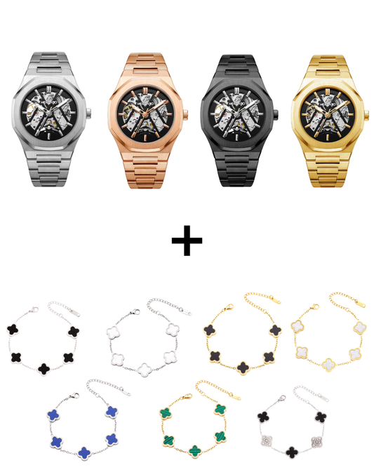 Orologio Trionfo + Bracciale Quadrifoglio