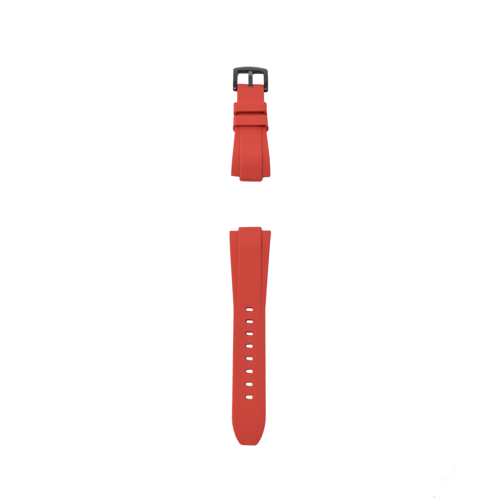 Cinturino Silicone Nero/Rosso