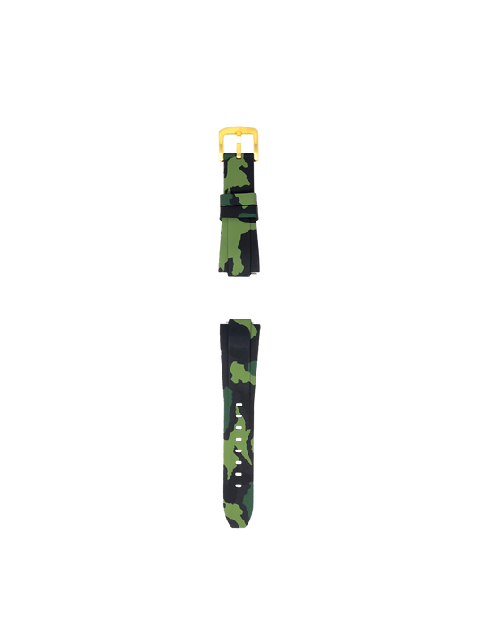Cinturino Militare Verde/Oro